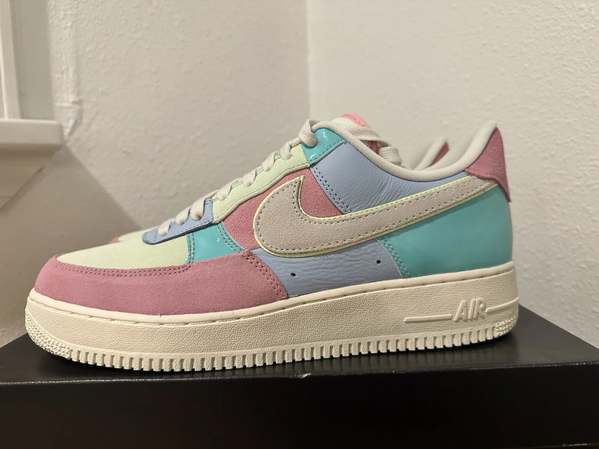 Size 8 Nike Air Force 1 Low Spring Patchwork Mens Multicolor Sneaker AH8462-400‎ Air Force 1 Low  main image 4