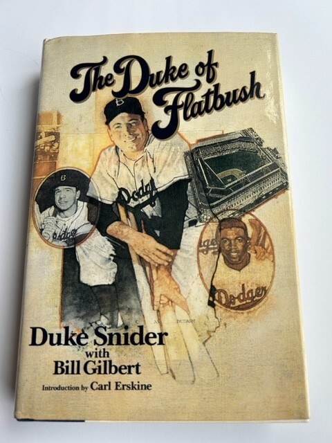 Duke Snider Autographed Signed Brooklyn Dodgers Dodgers HC Book The Duke of Flatbush JSA LOA XX89463 