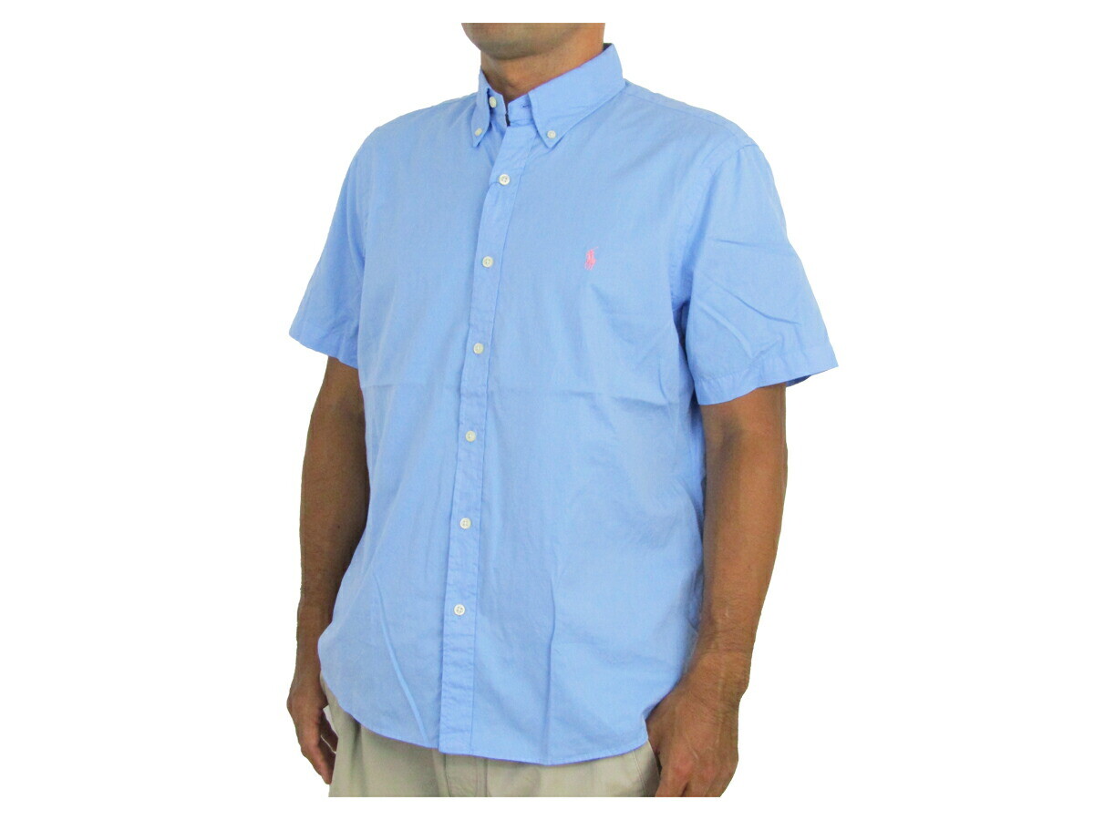 Рубашка Polo Ralph Lauren классического покроя из легкой саржи с коротким рукавом - 2 цвета