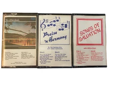 3 Cassettes The Silverchords Praise 'n Harmony Songs of Salvation Master Records