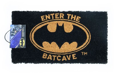 Batman Welcome To The Batcave Fußmatte Doormat Markenfußmatte Kokosfaser 60x40