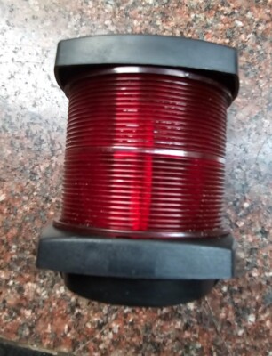 MARINE BOAT NAVIGATION LIGHT 20M ALL ROUND RED LOT OF 2