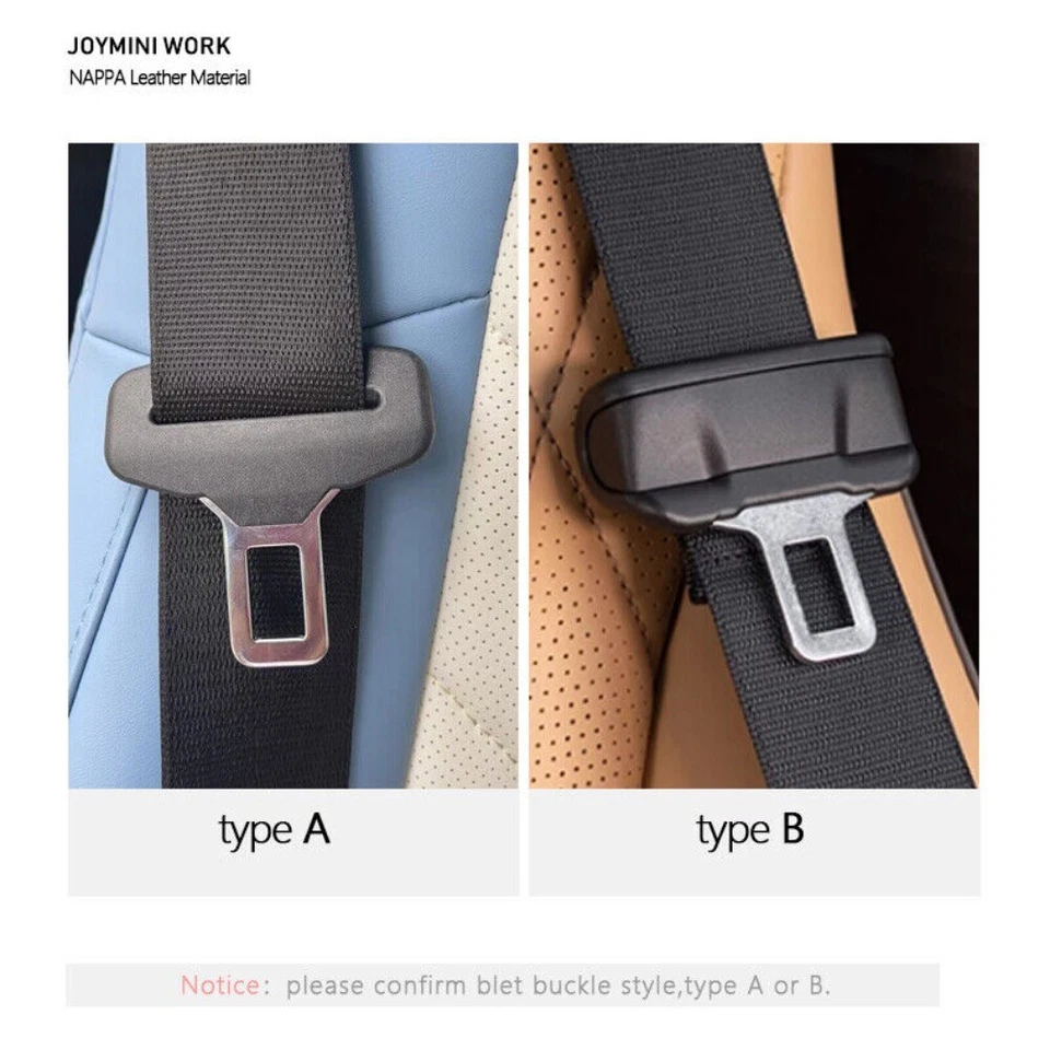 1PC Car Seat Belt Buckle Leather Protective Cover For MINI Interior Decoration Foto 3 de 4