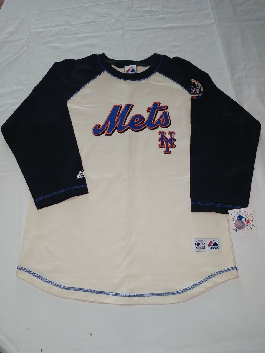 VTG METS MAJESTIC MLB LONG SLEEVE JERSEY 90s W/TAGS VTG METS MAJESTIC MLB LONG SLEEVE JERSEY 90s W/TAGS