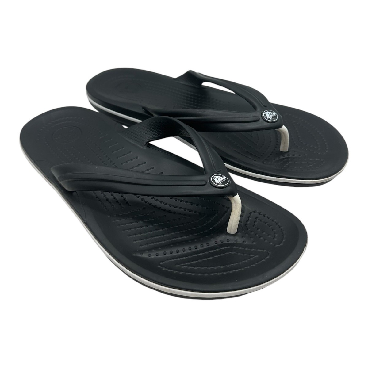 Crocs Unisex Crocband Flip Flops Thong Sandals 11033 Black 