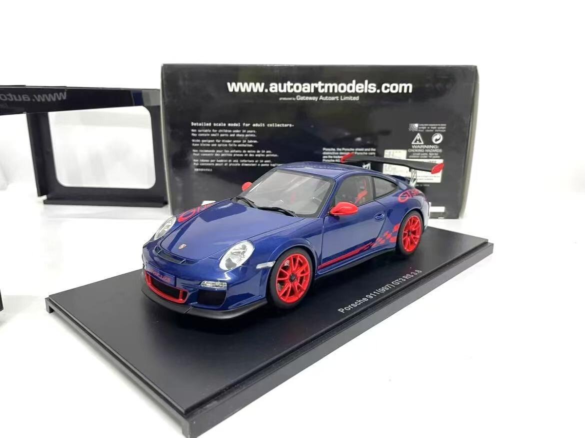 SUPER RARE* Autoart 1/18 Porsche 911 (997) GT3 RS 3.8 Blue