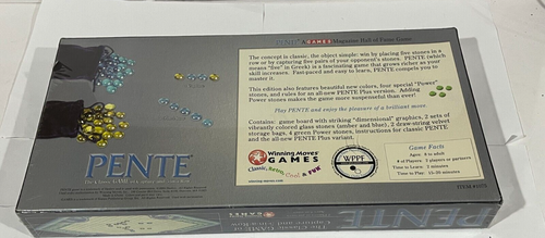 Pente Classic Game Of Capture And Five In A Row Bonus Pente Plus Sealed In Box - Picture 3 of 3