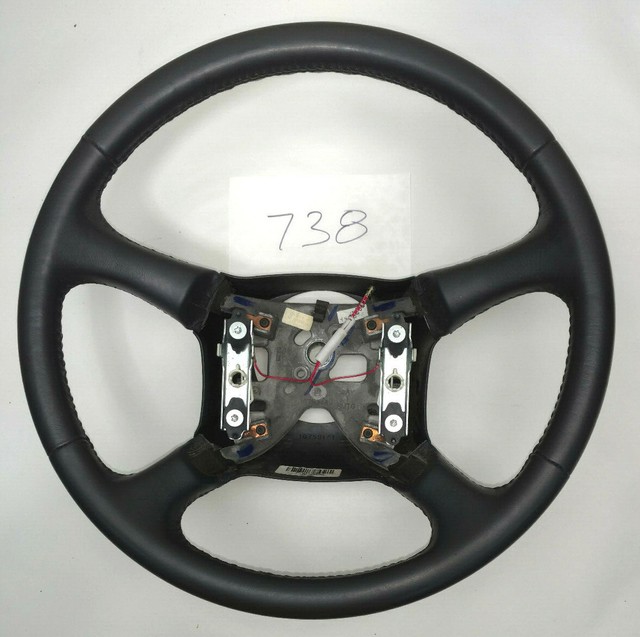 19992002 Silverado Sierra Steering Wheel Black Leather Genuine OEM W