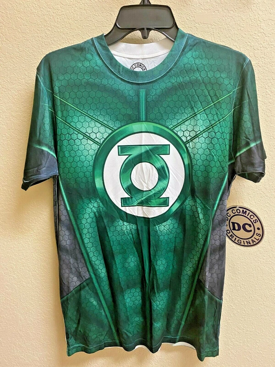 Mens DC Comics Green Lantern T-Shirt Size SMALL 100% Polyester NWT