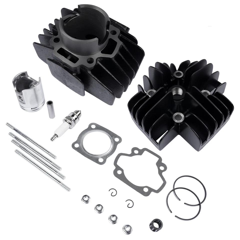 Cylinder Head Piston Kit Fits for Yamaha PW50 Big Bore 60cc 1981-2021 PY50 QT50 - Image 3 of 4