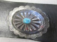 Sterling Silver and Turquoise Concho Belt will fit 36 in or Smaller MAKE OFFER