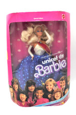 BARBIE 1989 UNICEF NRFB Red white and blue gown. Special edition