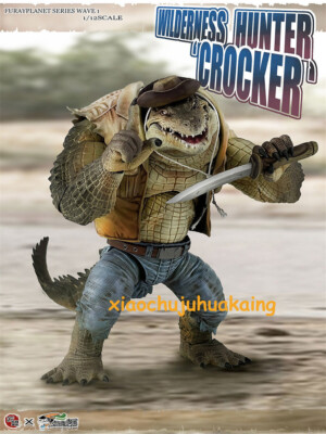 MU-FP001 1/12 Wilderness Hunter Crocker Crocodile  PVC Action Figure Model Toy