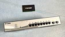 D-Link DGS-1210-10P, 10 Port Gigabit PoE Smart Switch - USED no AC power adapter