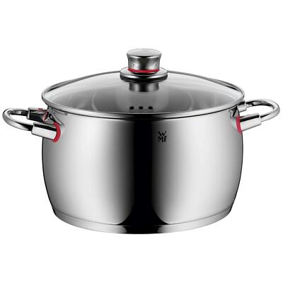 WMF Kochtopf Quality One 24cm 6,8 Liter mit Glasdeckel Cromargan Edelstahl