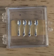 Chrysnbon Judy Berman Dollhouse Miniature Flatware Set Of 4 Spoons