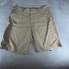 Vintage OP Ocean Pacific Board Shorts Mens 40 x 12 Beige Swim Beach Flex Stretch