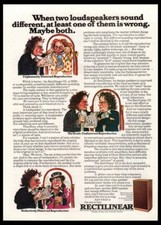 1974 Rectilinear Speakers Print ad/mini poster-VTG Man Cave music room décor