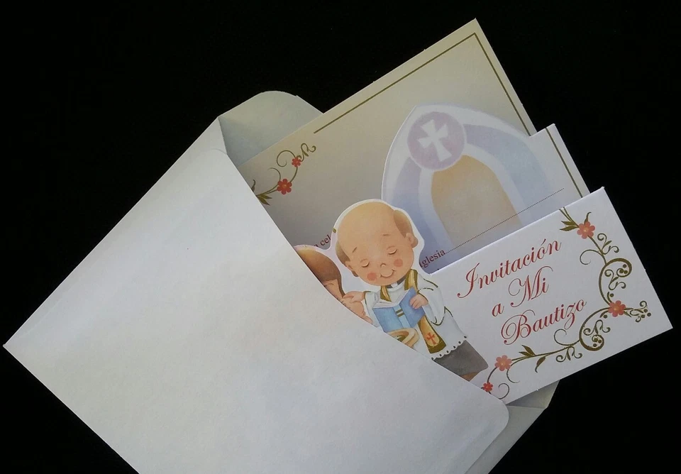 Invitaciones de,A Mi Bautizo (invitaciones de bautizo al bautizo español), Favores  Foto 3 de 4