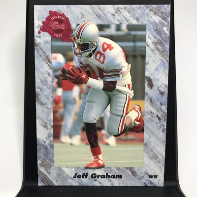 1991 Classic Draft Picks Jeff Graham #142 Rookie RC Buckeyes Steelers
