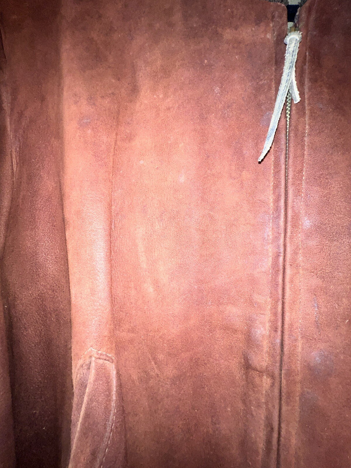 Sierra Sportswear Horsehide Leather Jacket Zipper Vintage 50s USA made