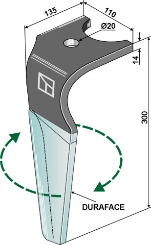 Kreiseleggenzinken (DURAFACE), rechts - Bild 1 von 1