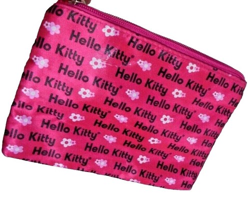 Lesportsac Hello Kitty Cosmetic Makeup Bag White 9.5