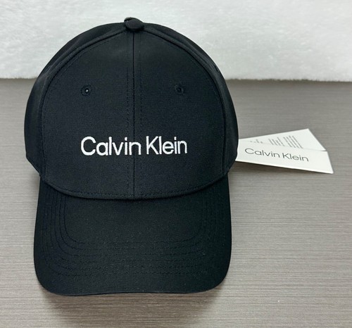 Calvin Klein Men's Black with White Logo Baseball Cap/ Hat One Size New With Tag - Picture 6 of 11