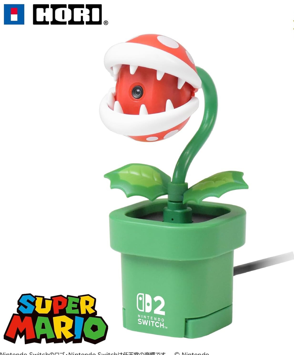 Piranha Plant USB Camera for Nintendo Switch 2 Special Design Mic