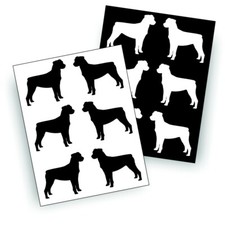 12X Rottweiler Dog Vinyl Decal Sticker for Car Truck Trailer Windshield, Bumper