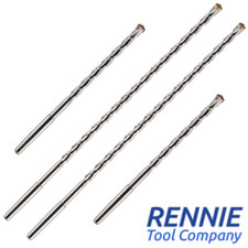 4 x TCT Tipped Centre Drill Bits For Diamond Core Drills K Taper Shank 200/350mm