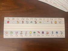 Modern Manuscript Desk Nameplates Set of 34 ABC  s 24cm X 8cm