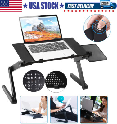 360° Adjustable Laptop Table Stand Lap Sofa Bed Tray Foldable PC Notebook Desk