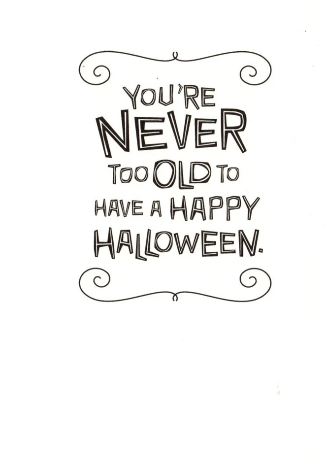 Funny Happy Halloween Too Big Trick Or Treat Wizard Of Oz Hallmark Greeting Card - Image 2 of 3