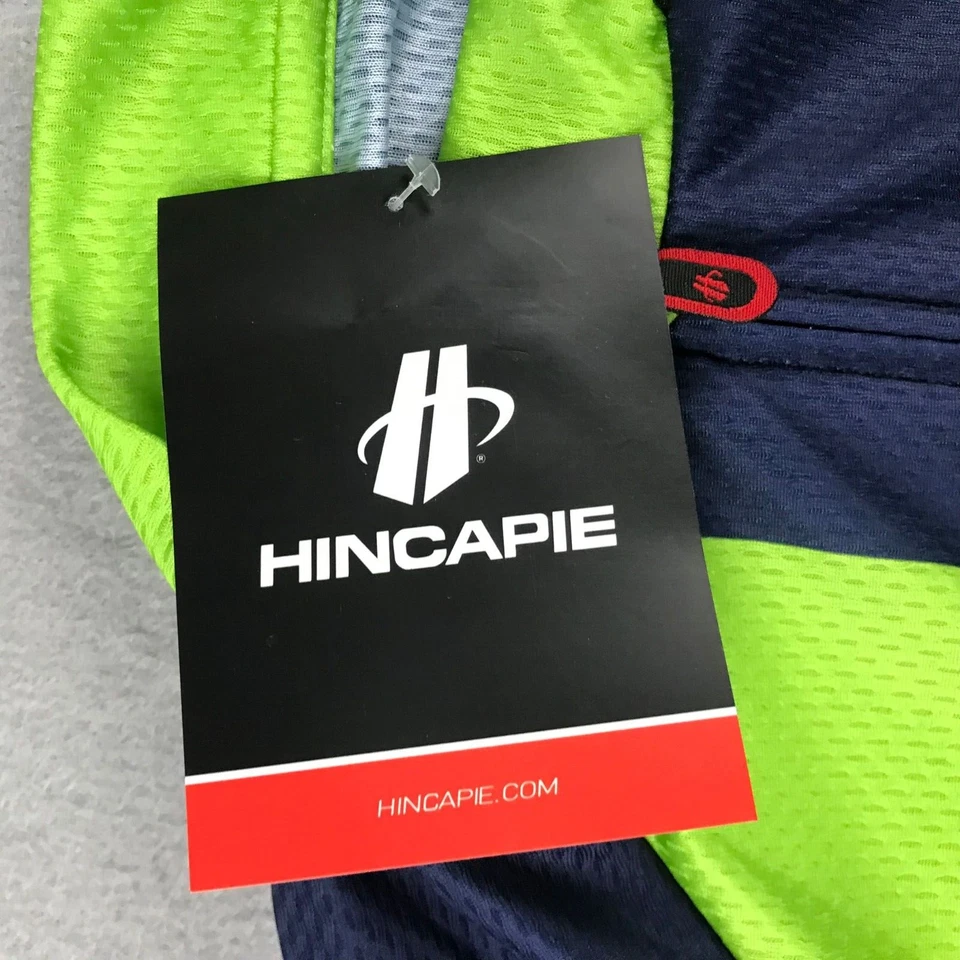 Camiseta deportiva de ciclismo Hincapie para mujer grande azul verde cremallera completa manga corta nueva con etiquetas Foto 2 de 4