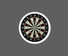 Dart Board Sticker Cricket Waterproof Games Bar Gift NEW