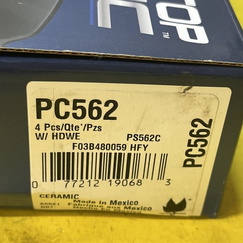 🔥🔥🔥Ceramic Brake Pads Perfect Stop by Bosch PC562 - Picture 2 of 3