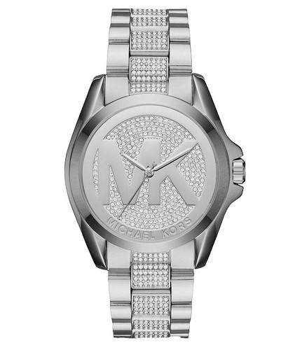 Michael Kors Women\'s Bradshaw Crystal Glitz Watch Michael Kors Gold Bradshaw MK Logo Crystal Glitz Ladies 43mm  main image 4
