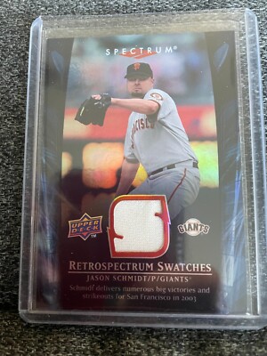 2008 Upper Deck Spectrum Retrospectrum Swatches Blue Jason Schmidt #RS-JS1