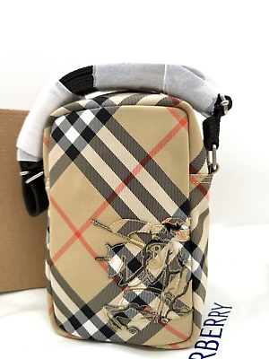 AUTH NWT $890 Burberry Checked Print Zip Top Phone Crossbody AUTH NWT $890 Burberry Checked Print Zip Top Phone Crossbody
