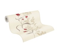 A.S. CréAtion Tapete Vlies Best Of Vlies 95874-1 Rot Beige Braun Stylisch Floral