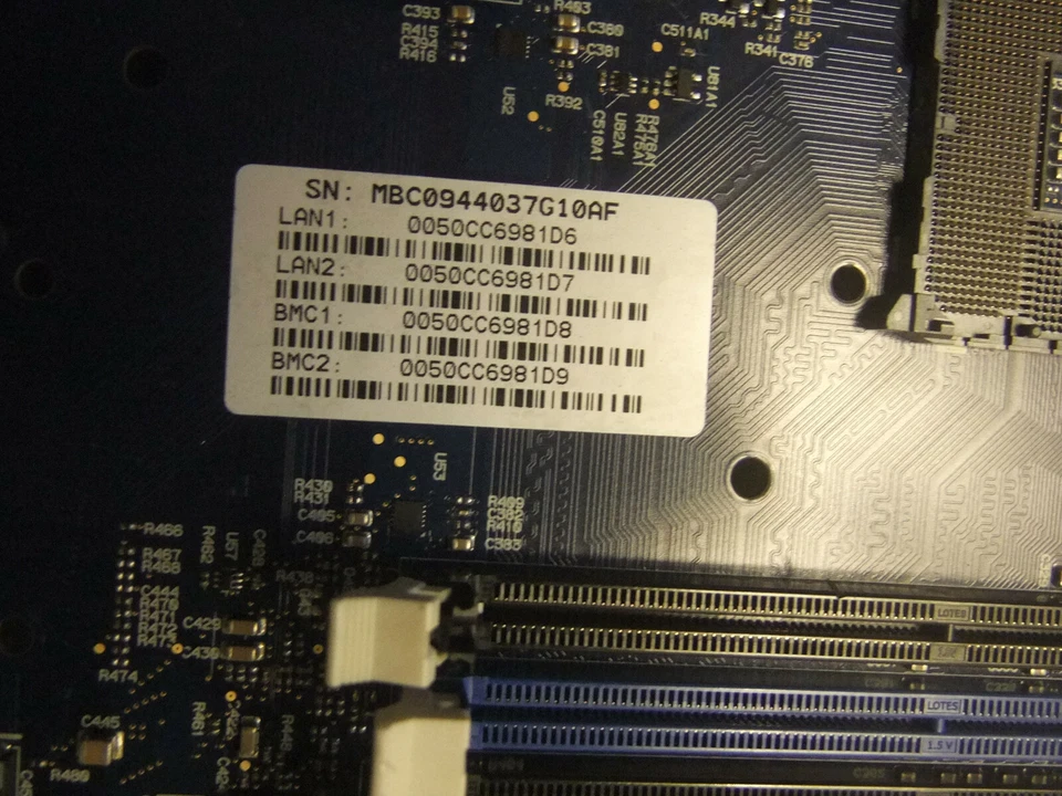 IBM/Xyratex Dual LGA1366 XEON E-ATX System Board/Motherboard P/N 0944037-02 - Image 4 of 4