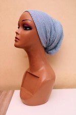 Damen blauer Turban mit Steinen