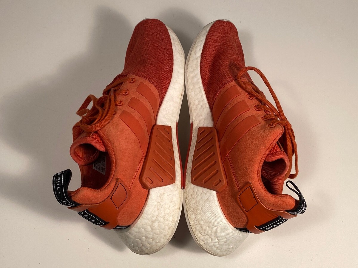 Adidas Originals NMD R2 Boost Harvest Orange Knit Sneakers  display picture 3