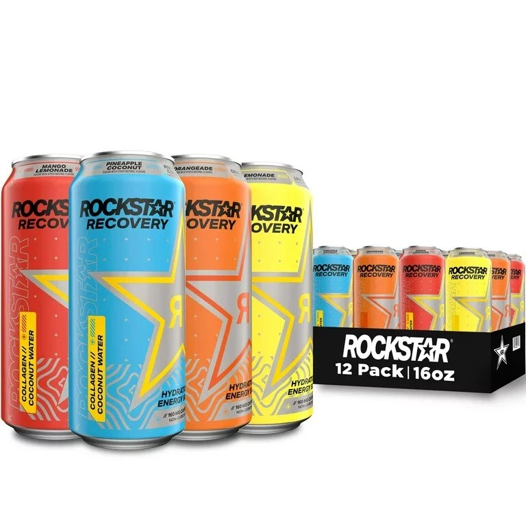 Rockstar Energy Drink, Original, 16Oz Cans (12 Pack) (Packaging May Vary)