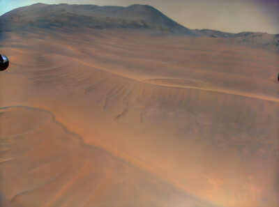 Mars Landscape Martian Sand Dunes Ingenuity Helicopter Art Photo Poster Print