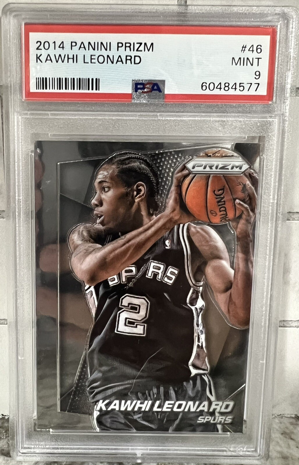2014-15 Panini Prizm #46 Kawhi Leonard San Antonio Spurs PSA 9 MINT