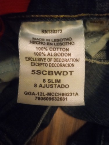 Pre-owned Boys WRG Blue Jeans Size 8 Slim Adjustable - Picture 4 of 7