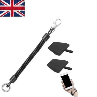 Robustes elastisches Handy-Schlüsselband mit 2 Haltegrifflaschen - Ideal für aktiven Lebensstil