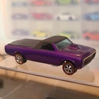 Hot Wheels Custom Fleetside Redlines Purple Black Diecast 1:64 Chevrolet Truck